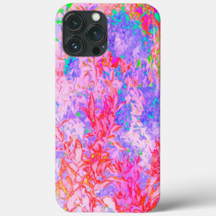 Case-Mate iPhone Case Rose pastel et rouge avec paysage d'hydrangea bleu