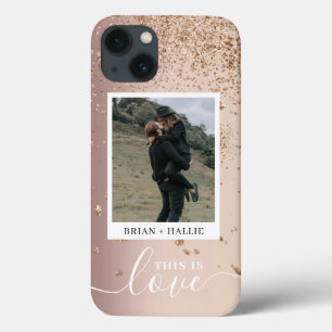 Case-Mate iPhone Case Rose photo Lux Couple Parties scintillant or