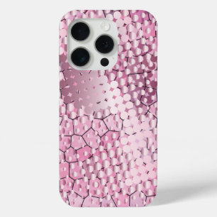 Coque iPhone 15 Pro Rose psychédélique avec un éclat de points roses