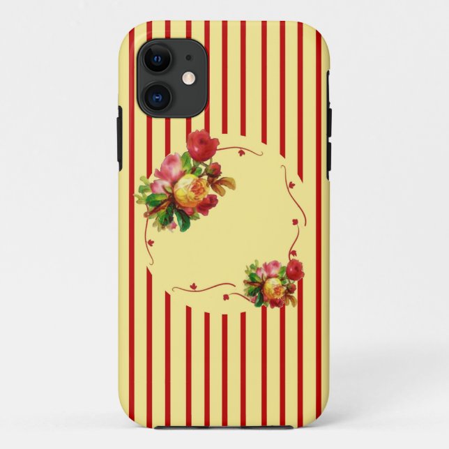 Coques Case-Mate iPhone Rose rayée (Dos)