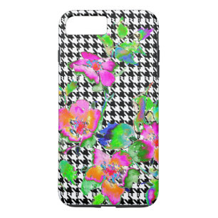 Coque Case-Mate Pour iPhone Rose rose vintage - dent noire et blanche