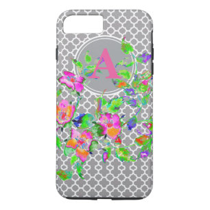Etui iPhone Case-Mate Rose rose vintage monogrammée