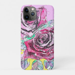 Case-Mate iPhone Case Rose rouge Aquarelle couleur Art coloré