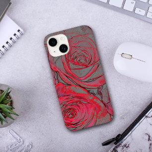 Coque Pour iPhone 14 Rose rouge moderne