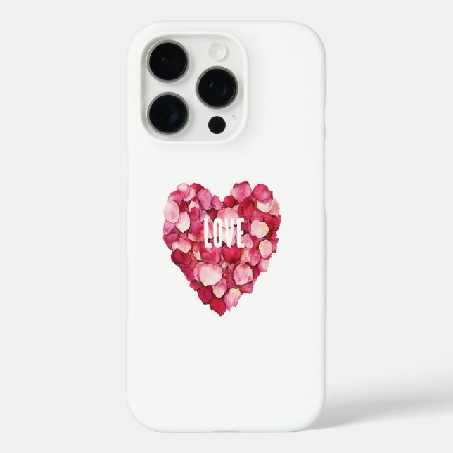 Coques Case-Mate iPhone Rose rouge pétales Floral Amour (Verso)