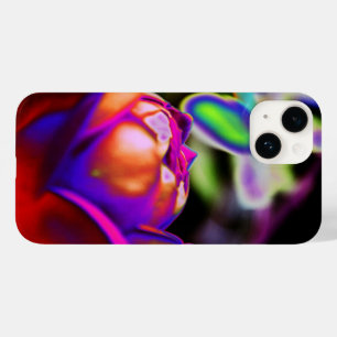 Coque Pour iPhone 14 Rose solarifié par Shirley Taylor