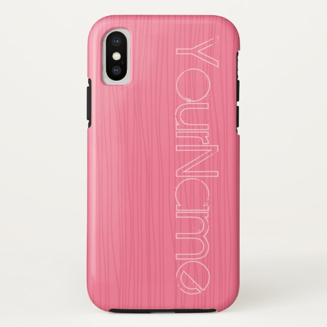 Coques Case-Mate iPhone Rose sur les lignes roses (Dos)