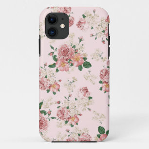 Case-Mate iPhone Case Rose sur rose Vintage floral 