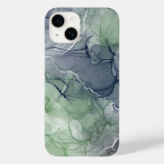 Coque Pour iPhone 14 Rose verte et bleue