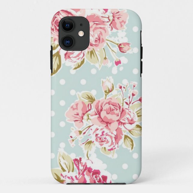Coques Case-Mate iPhone Rose vintage (Dos)