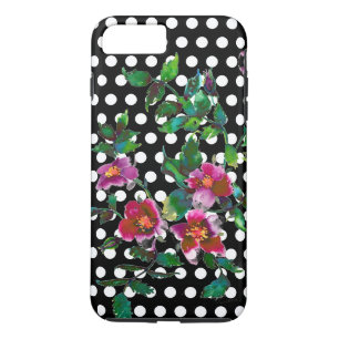 Case-Mate iPhone Case Rose vintage aquarelle rose roses pois