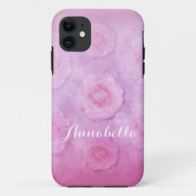Coques Case-Mate iPhone Roses aquarelle (Dos)