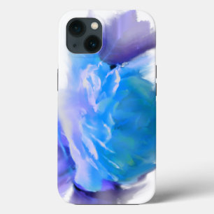 Case-Mate iPhone Case Roses aquarelle bleues fleur bleue florale bleue