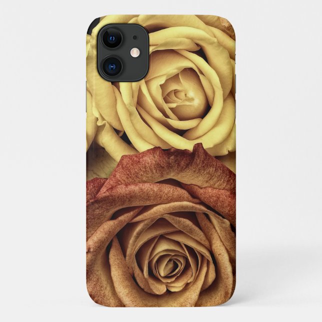 Coques Case-Mate iPhone Roses d'automne (Dos)