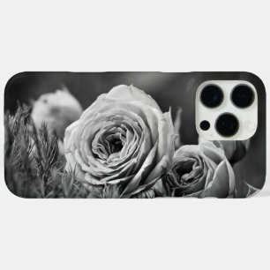 Coques iPhone 16 Pro Max Roses en noir et blanc