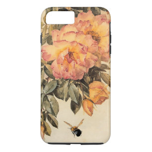 Coques Pour iPhone "Roses et bourdons" de Paul de Longpré