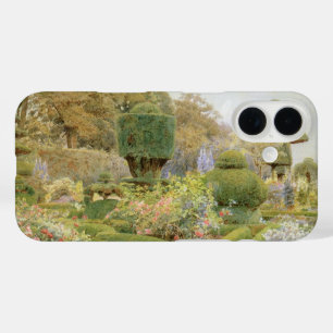 Coque Pour iPhone 16 Roses et Œillets d'Elgood, Jardin Anglais Vintage