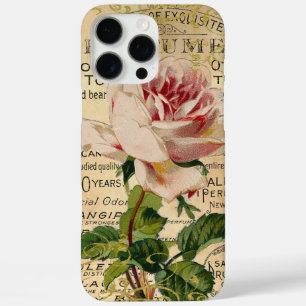 Coques iPhone 16 Pro Max Roses roses antiques françaises