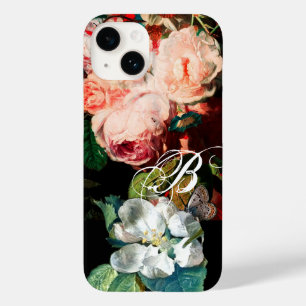 COQUE POUR iPhone 14 ROSES ROSES ROSES, BOUTEILLE, MONOGRAMME FLEURIER 