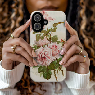 Coque Pour iPhone 16 Roses roses vintages