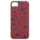 Roses rouges vintages Motif Valentine Fleurs d'art