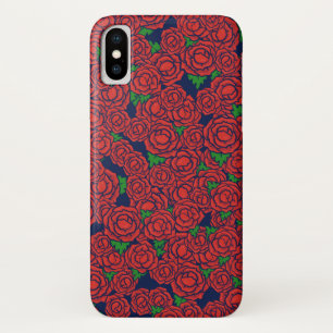 Case-Mate iPhone Case Roses rouges vintages Motif Valentine Fleurs d'art