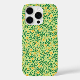 Coques iPhone 16 Pro Roses sauvages en jaune et vert