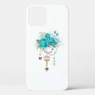 Case-Mate iPhone Case Roses turquoise avec touches