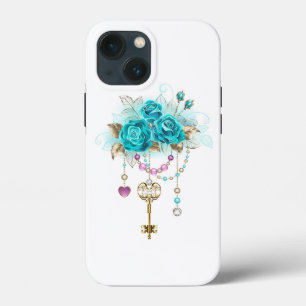 Case-Mate iPhone Case Roses turquoise avec touches