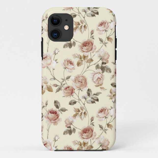 Coques Case-Mate iPhone Roses vintages (Dos)
