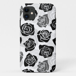 Etui iPhone Case-Mate Roses Vintages chic en noir et blanc