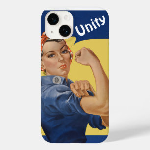 Coque Pour iPhone 14 Rosie la riveteuse patriotique vintage, Nous pouvo
