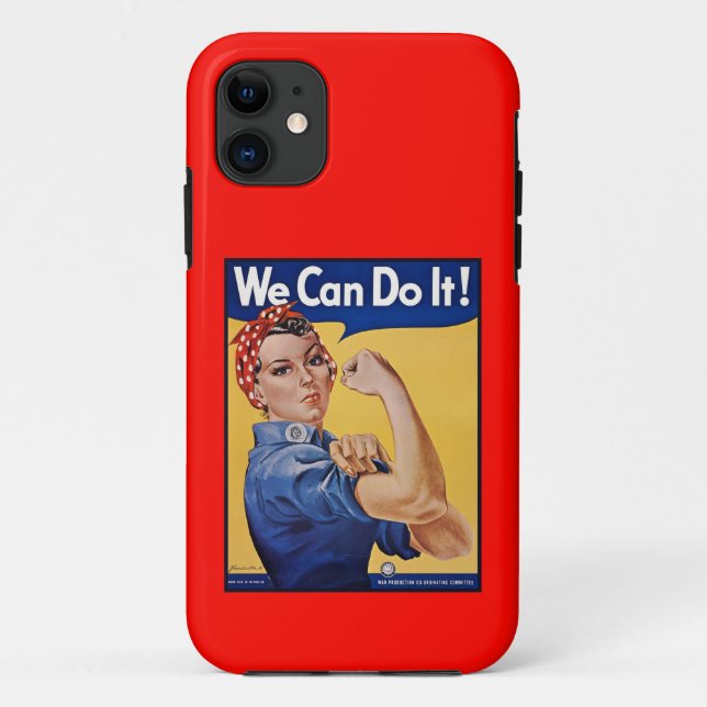 Coques Case-Mate iPhone Rosie le Riveter : Une femme forte pour l'autonomi (Dos)