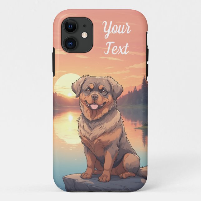 Coques Case-Mate iPhone Rottweiler par lac (Dos)
