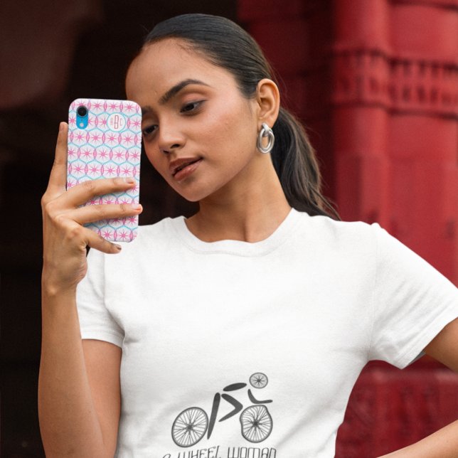 Coques Case-Mate iPhone Roue à vélo joli motif ajouter des initiales (Créateur téléchargé)