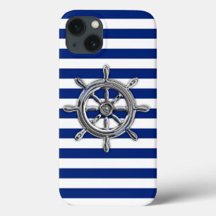 iPhone 13 Coque Roue de bateau sur les rayures nautiques