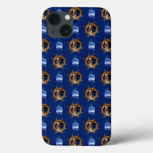 Etui iPhone 13 Roue de pirate de jolly roger