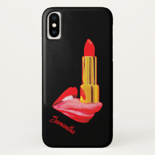 Case-Mate iPhone Case Rouge à lèvres sur la langue avec personnalisation