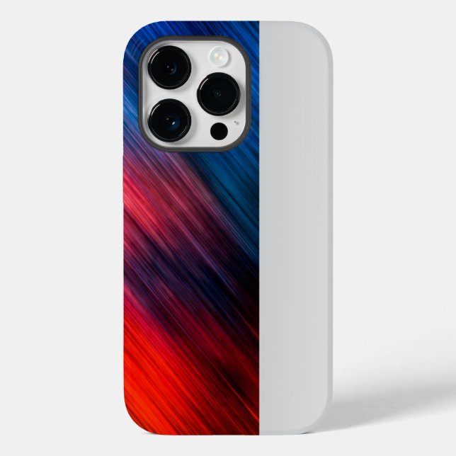 Coques Case-Mate iPhone Rouge bleu Abstrait (Verso)