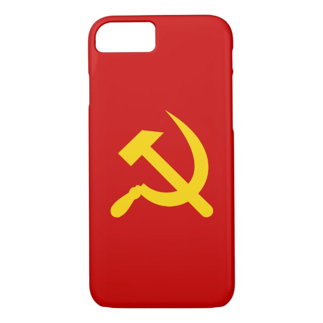 Coques Case-Mate iPhone Rouge Communism hammer and Sickle (Dos)