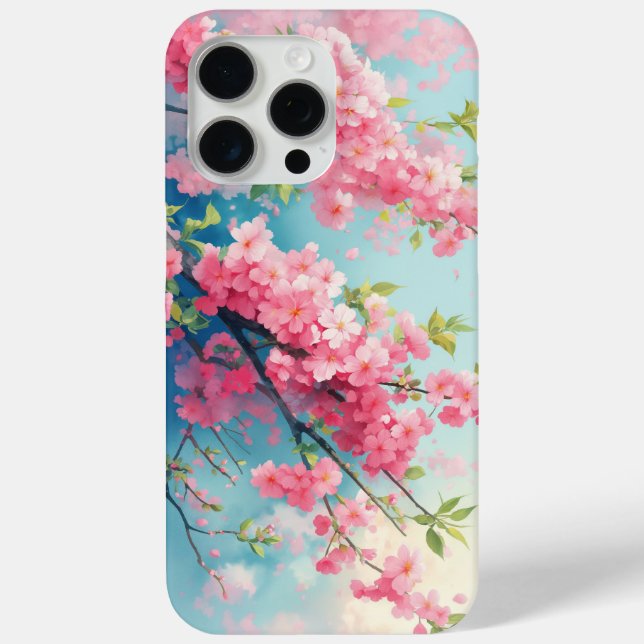 Coques Case-Mate iPhone Rouge de Sakura du Printemps (Verso)