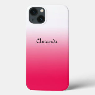Case-Mate iPhone Case Rouge et blanc dégradé ombré d'été lumineux
