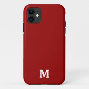 Case-Mate iPhone Case Rouge Foncé Bonbon Pomme Uni