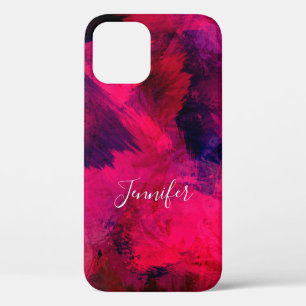 Case-Mate iPhone Case Rouge foncé et violet Gras & Abstrait moderne