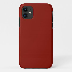 Coque iPhone 11 Rouge indien solide