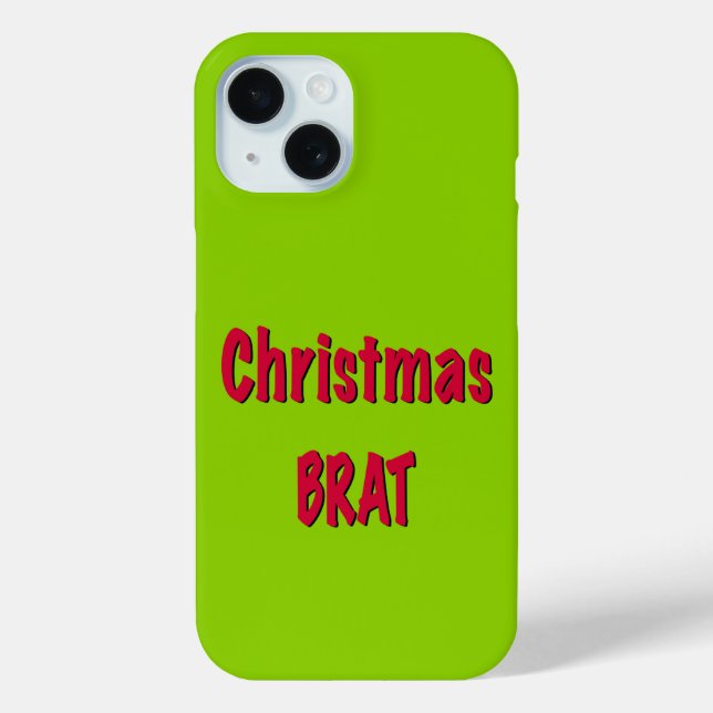 Coques Case-Mate iPhone Rouge Noël Et Vert Bras (Verso)