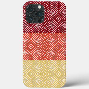 Case-Mate iPhone Case rouge orange jaune tribal Diamants Motifs africain