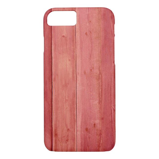 Coques Case-Mate iPhone Rouge rustique Bois joli (Dos)