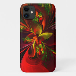 Case-Mate iPhone Case Rouge vert moderne Floral Abstrait Art Motif #05