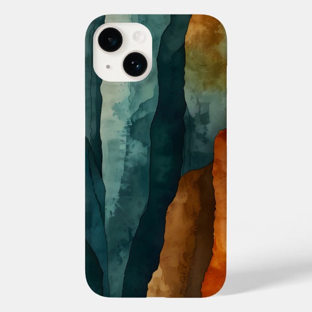 Coques Case-Mate iPhone Rouille et Turquoise (Verso)